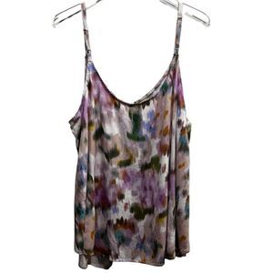 Torrid Ava White Floral Stretch Challis Cami Tank Top Size 2